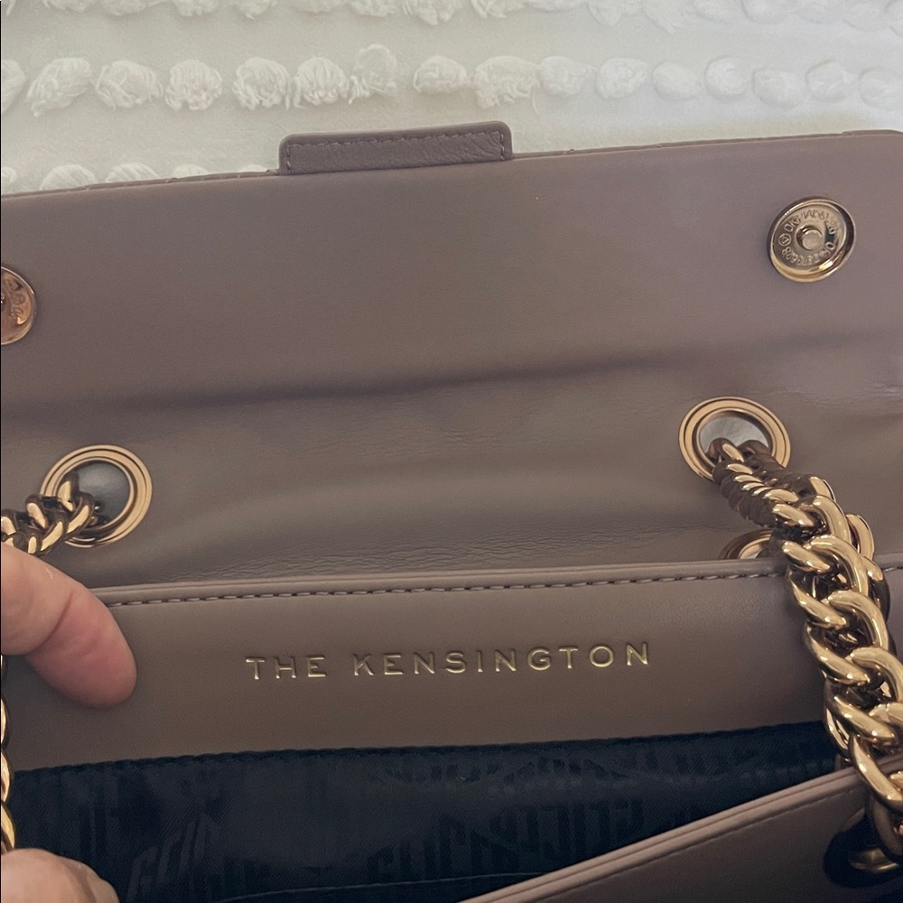 Kurt Geiger Tan Quilted Shoulder Bag - Picture 3 of 6